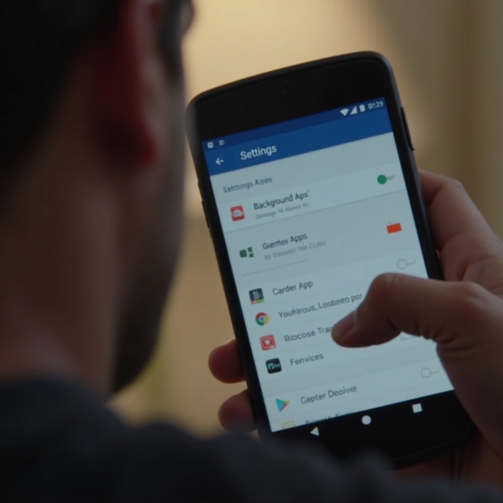 aplicaciones ejecutándose en segundo plano en Android